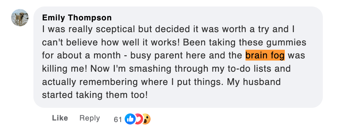 Ankhway customer review — Brain Fog