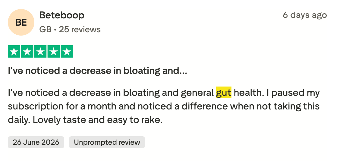 Ankhway customer review — Gut Health