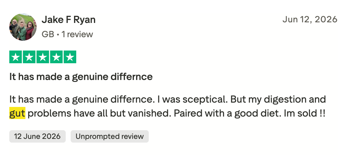 Ankhway customer review — Gut Health