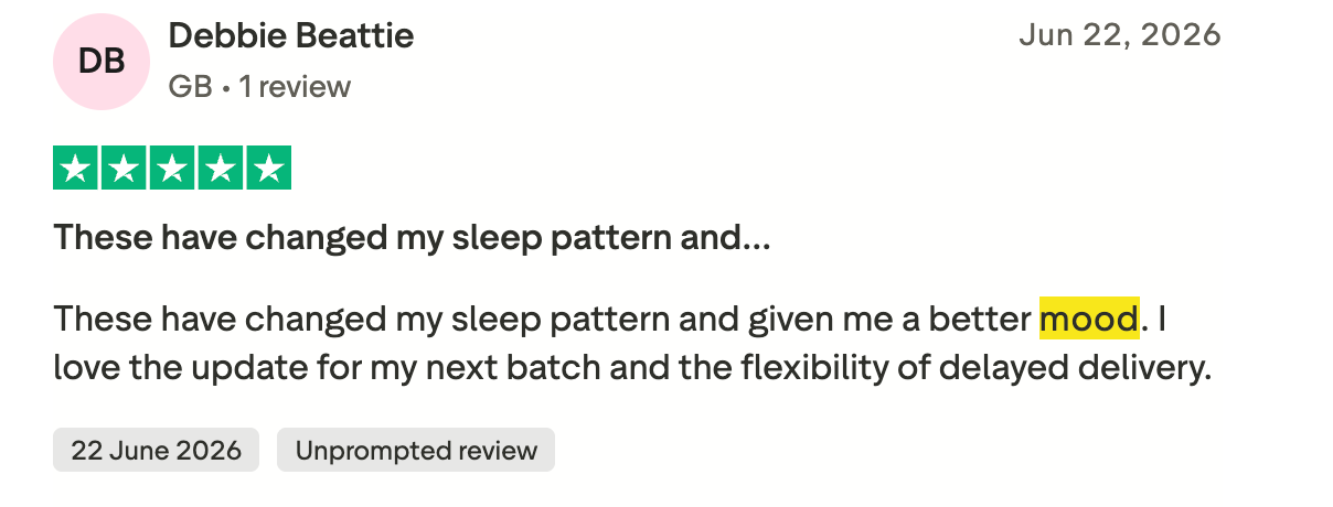Ankhway customer review — Mood