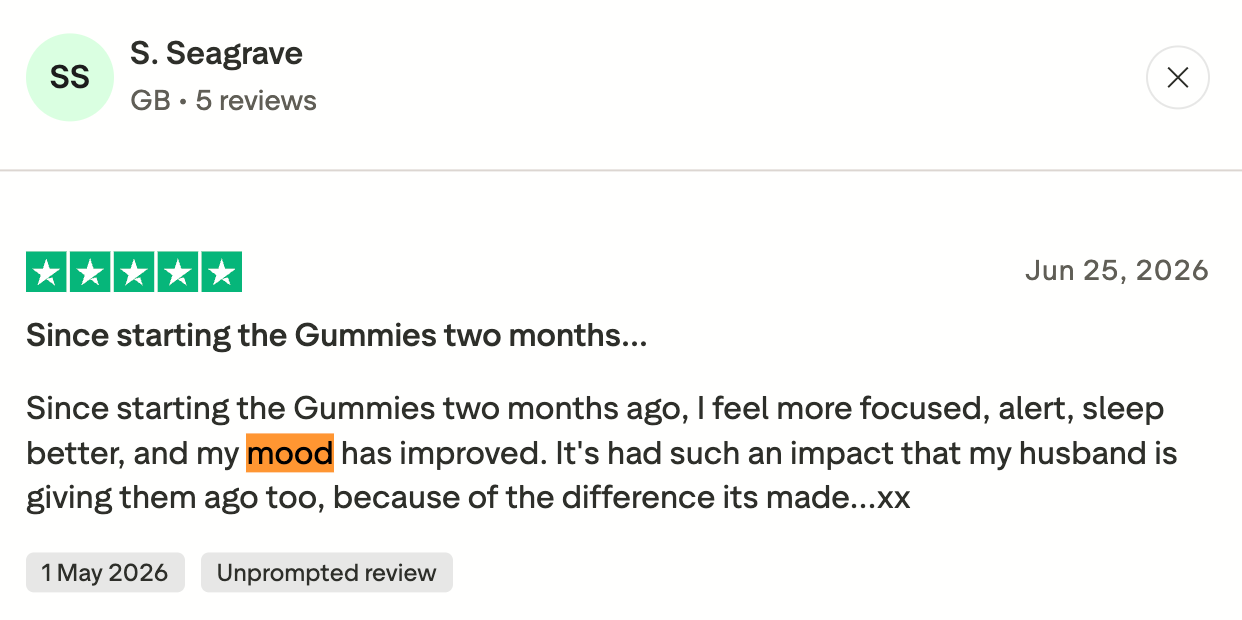 Ankhway customer review — Mood